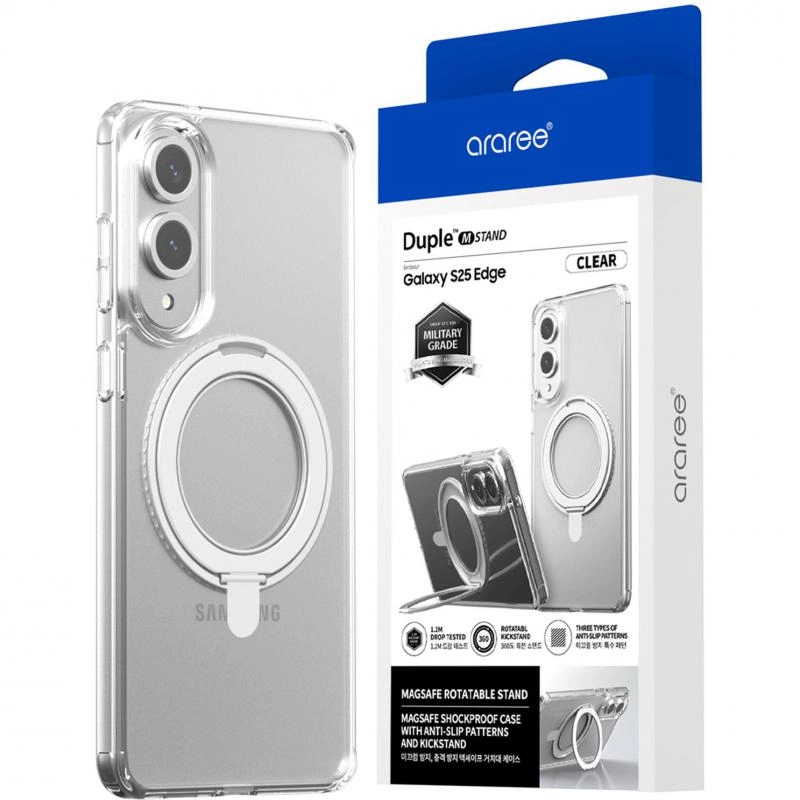 DUPLE M STAND Back Cover with MagSafe for iPhone 16 Pro