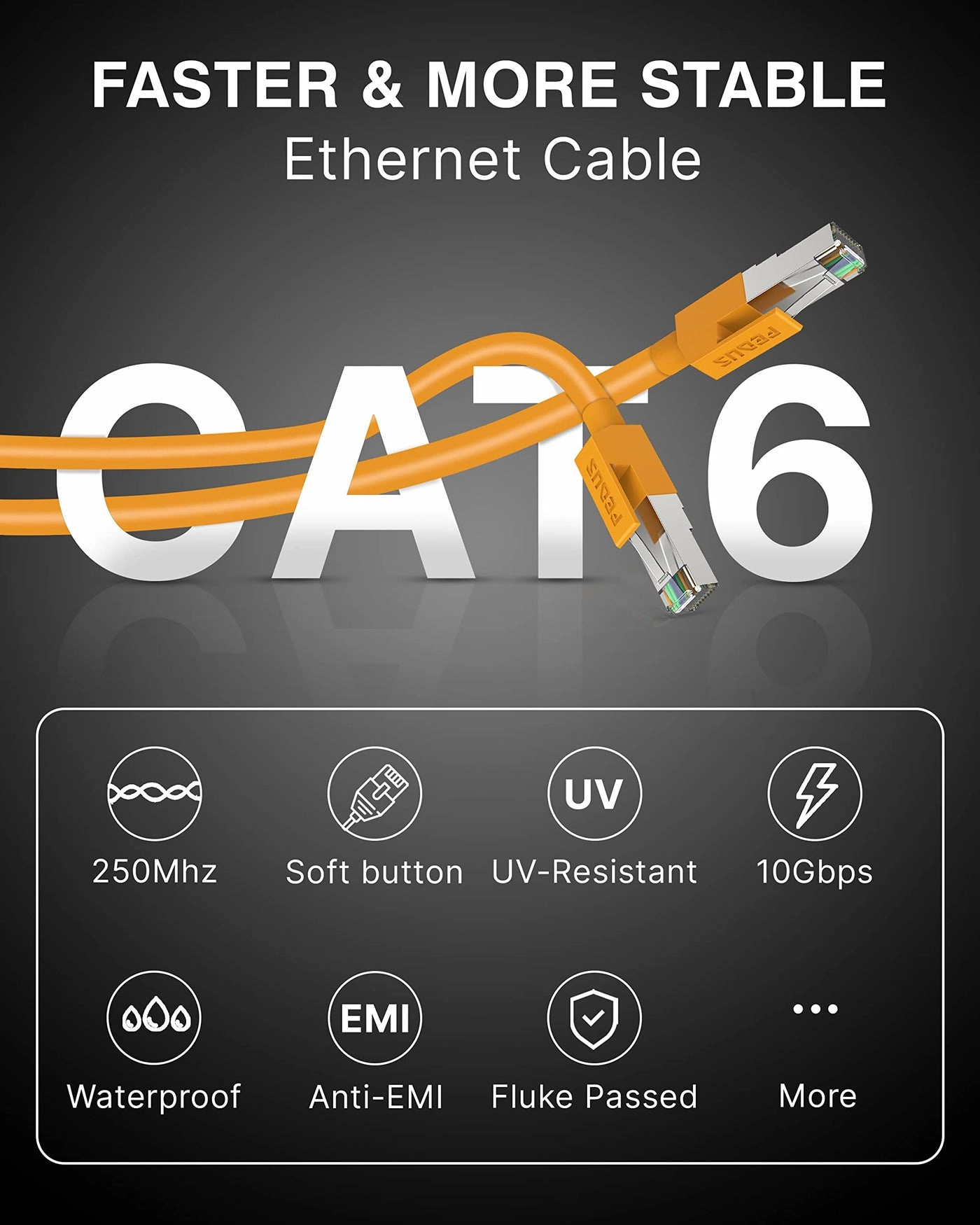 RJ45 cat6 Ethernet Patch Cable - 80 Meter