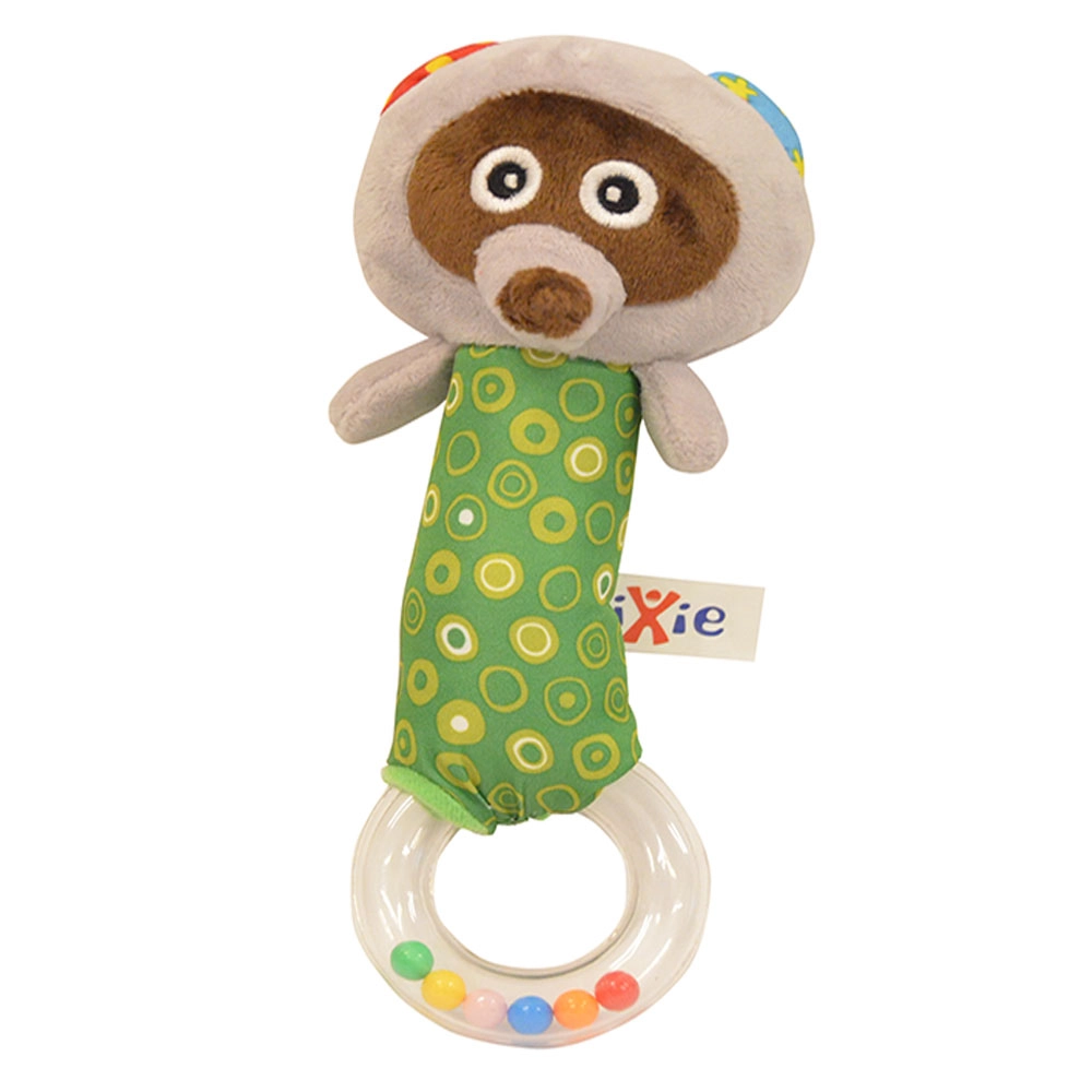 Pixie Baby Racoon Rattle Toy - Suitable for 0 month & above Fabric material