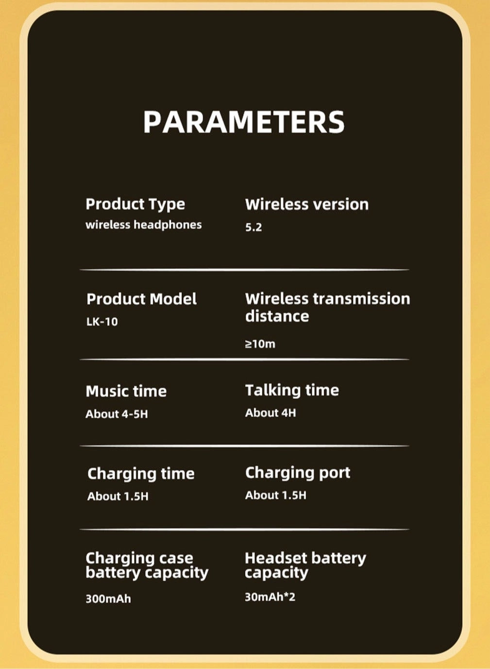LK-10 Wireless Earbud
