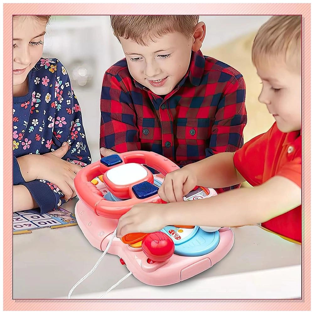 Kids Musical Smart Steering Wheel Simulation Toy - Suitable for 18 months and above