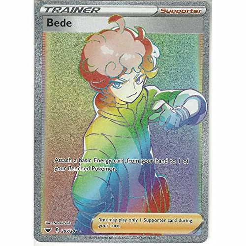Pokémon Pokemon Bede 207/202 - English - 1pcs + Toploader