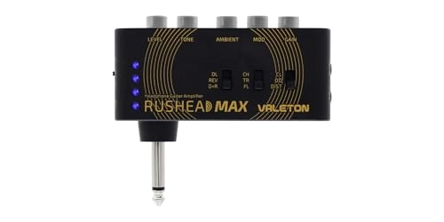 Rushead Max - USB Portable Headphone Amp + Deluxe Pick Pack - 6 picks