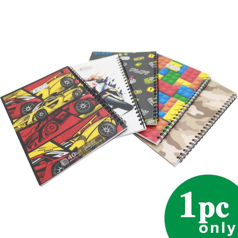 Notebook 19 X 26 cm Spiral - Grid 100 Sheets