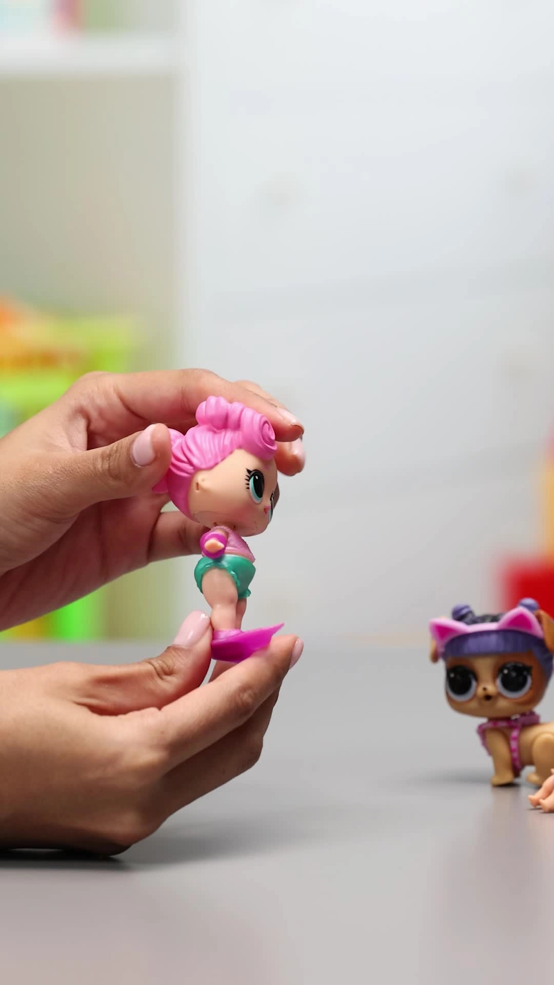 Waves Doll - Orange Hair + Pink Kansas K9 Puppy + Lil Beats Doll Ages 3+