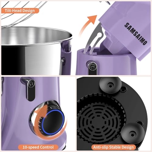Electric Stand Mixer - 6 Quarts 660W