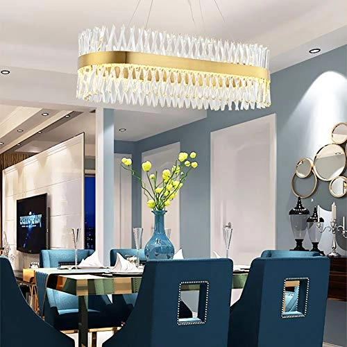 Crystal Chandelier - Golden white light