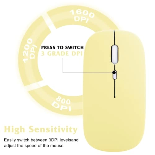 2.4GHz Rechargeable Wireless LED Mouse - Bluetooth