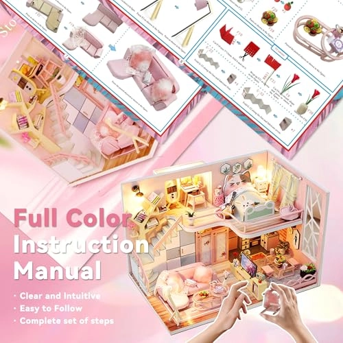 Wooden DIY House Kit - Blossom Stories 1:24