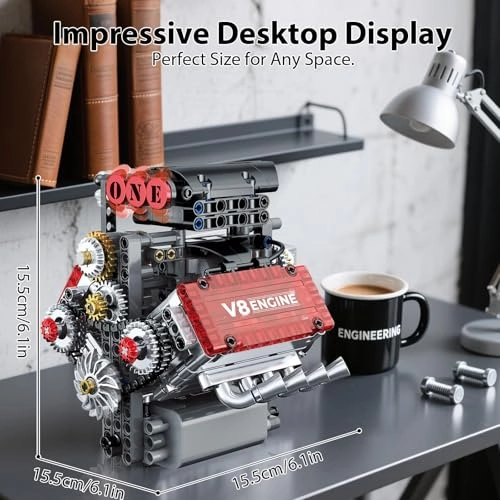 V8 Engine Model Kit Engineering - 12 years+ 478 pieces