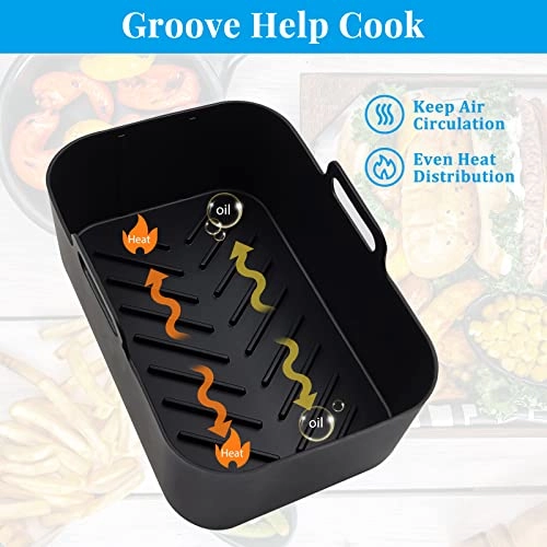 Air Fryer Silicone Liners - 2 Pack