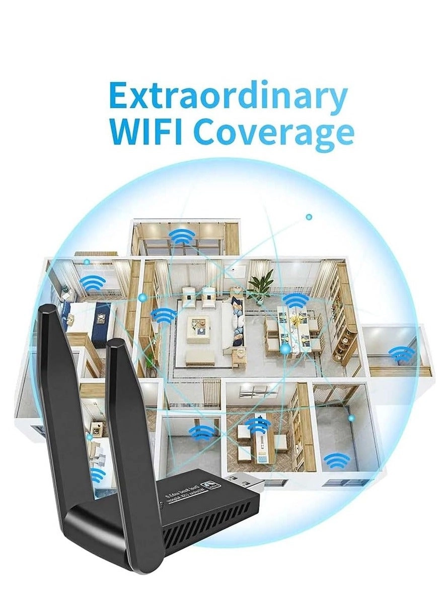 Wireless USB WiFi Adapter - Dual Band 2.4/5Ghz USB 3.0 Wireless