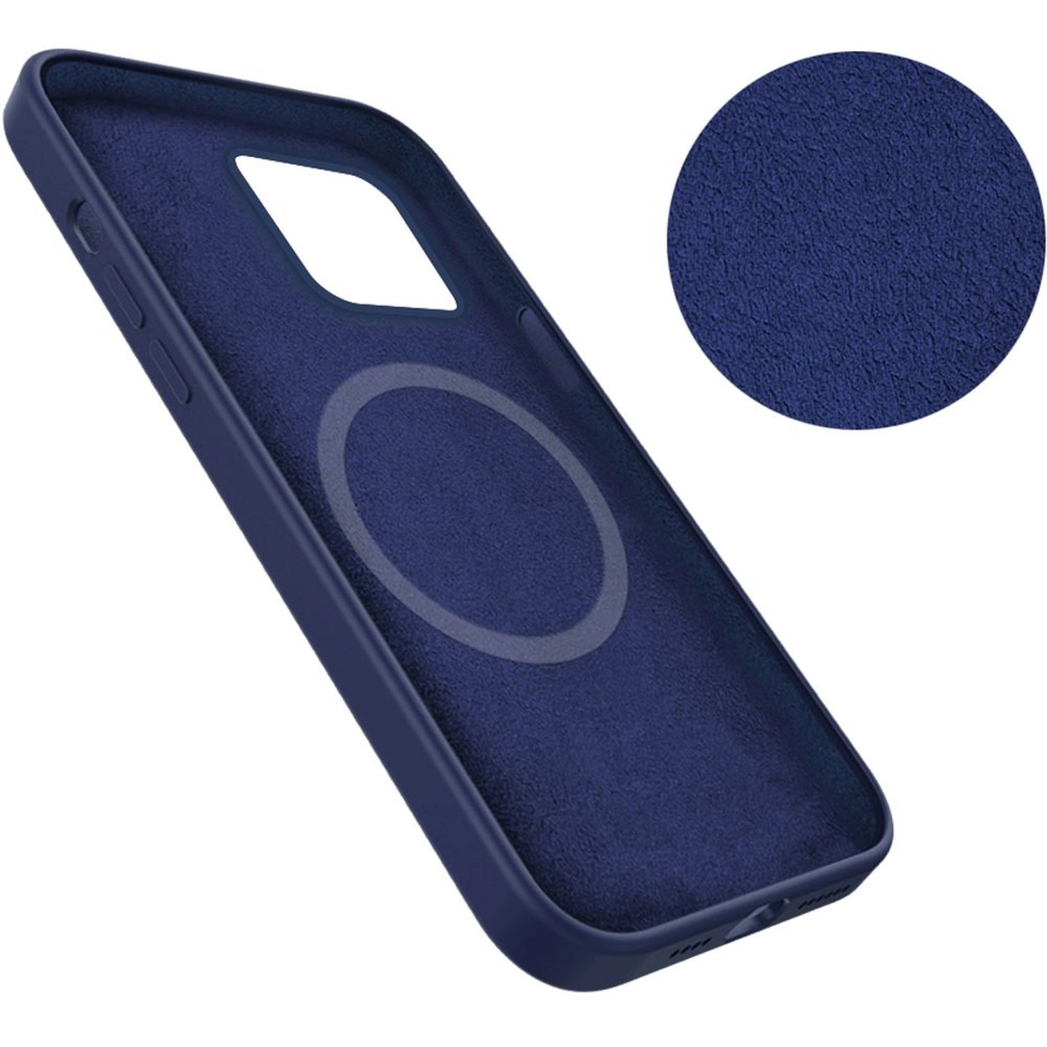 MaxGuard Efficiente Series Magnetic Liquid Silicone Case - Silicone Back Case for iPhone 13