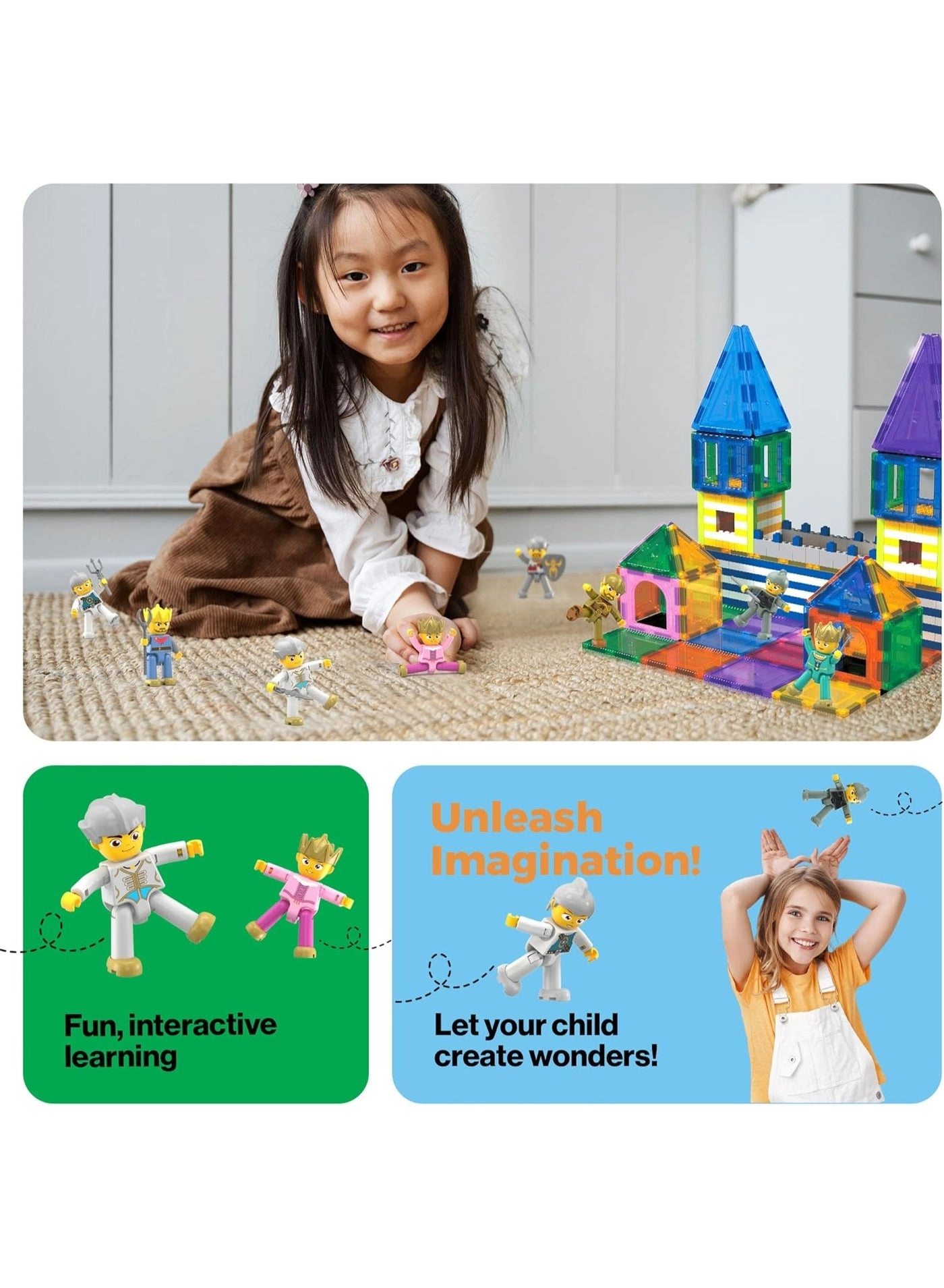 Magnetic Action Figures - King and Knights Kingdom 8 pcs