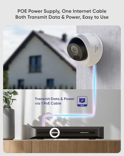 2K 3MP PoE Security System - 8 cameras 8 channels 3MP