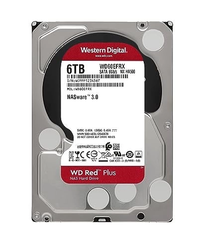 Red Plus 3.5" 5400rpm 64MB SATA 6Gb/s (ST-6TBS/64-WD60EFRX) - 6TB