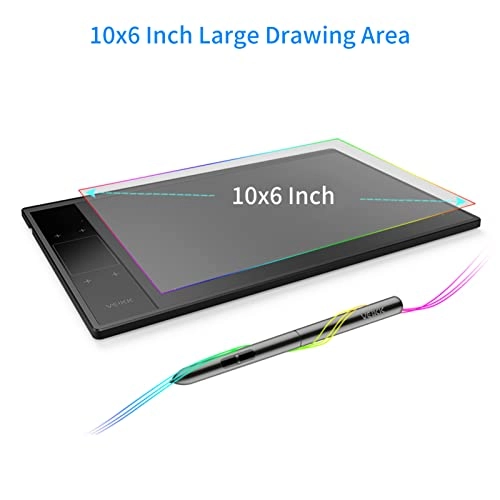 Graphics Drawing Tablet - 10x6 Inch 8192 Levels