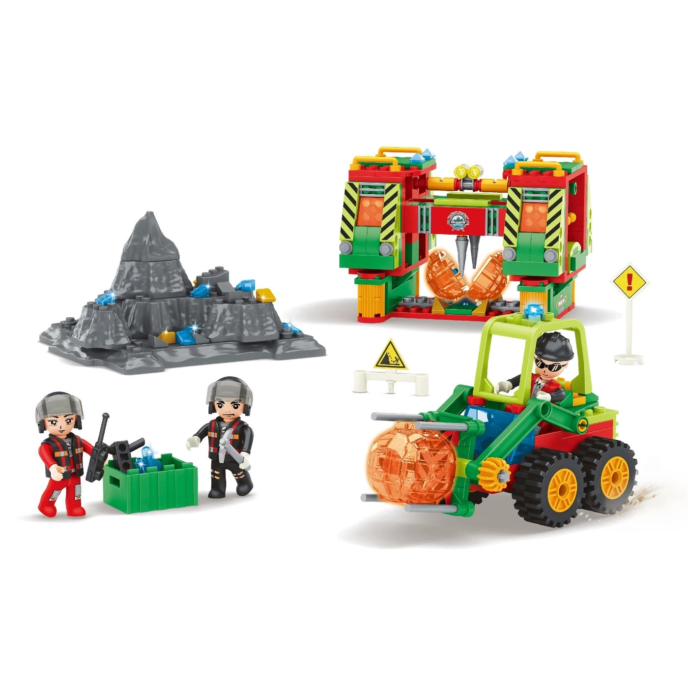 Bluejw Volcano Adventure - dinosaurs 429 pcs