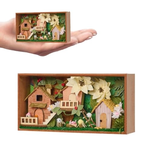 Miniature Wooden Dollhouse Furniture Kit - Creative Room 1:24