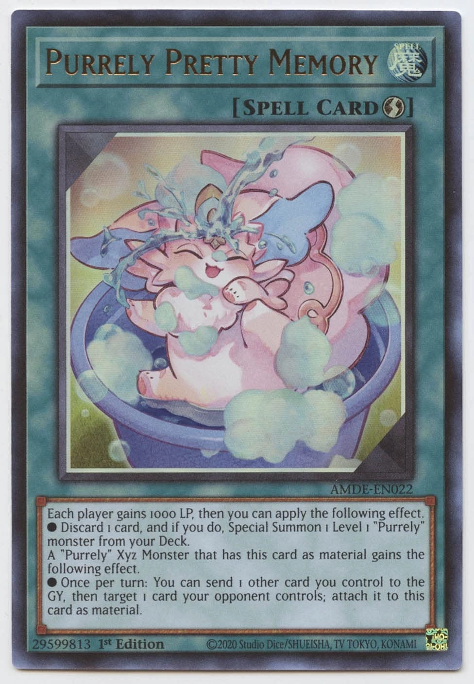 Yu-Gi-Oh! Purrely Pretty Memory AMDE-EN022 - 1st Edition