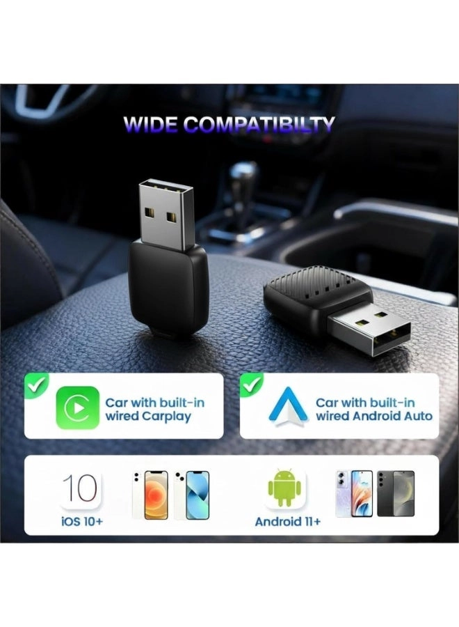 Wireless CarPlay Adapter - Mini USB Plug and Play