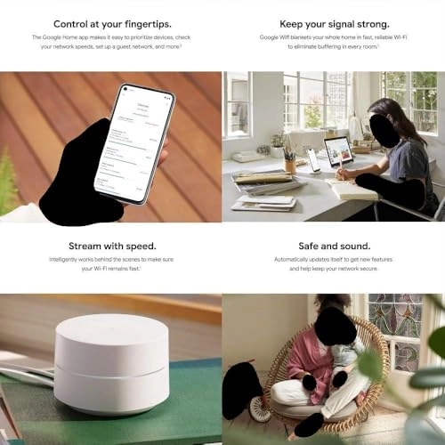 AC1200 Mesh WiFi System - 3-Pack + Wall Mounts - 3