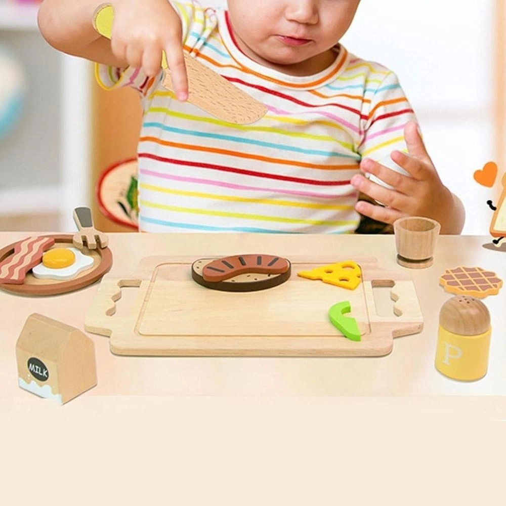 Kids Wooden Breakfast Set - 14 pcs (5551007-KABI_0191)