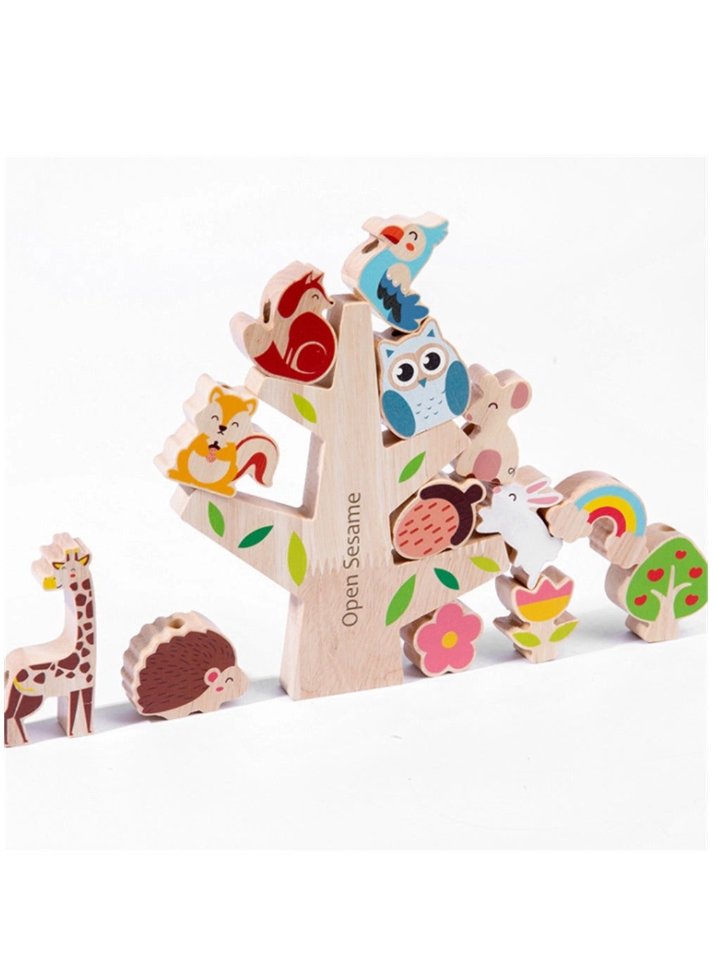 Animals Wooden Stacking Blocks - 2-4 years 10 pieces