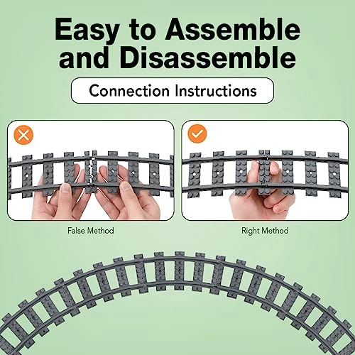 City Train Tracks - HO 40PCS