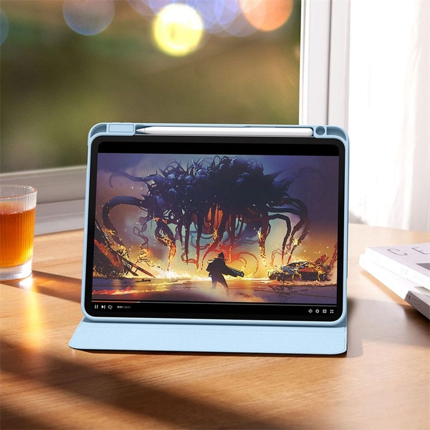 Magnetic Case with Pencil Holder for iPad 10.2-inch