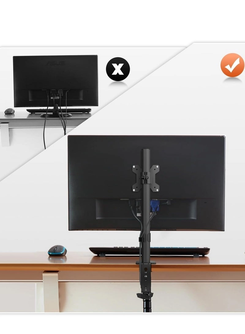 Single Monitor Arm - Single 13-32 Inch VESA 75x75/100x100mm