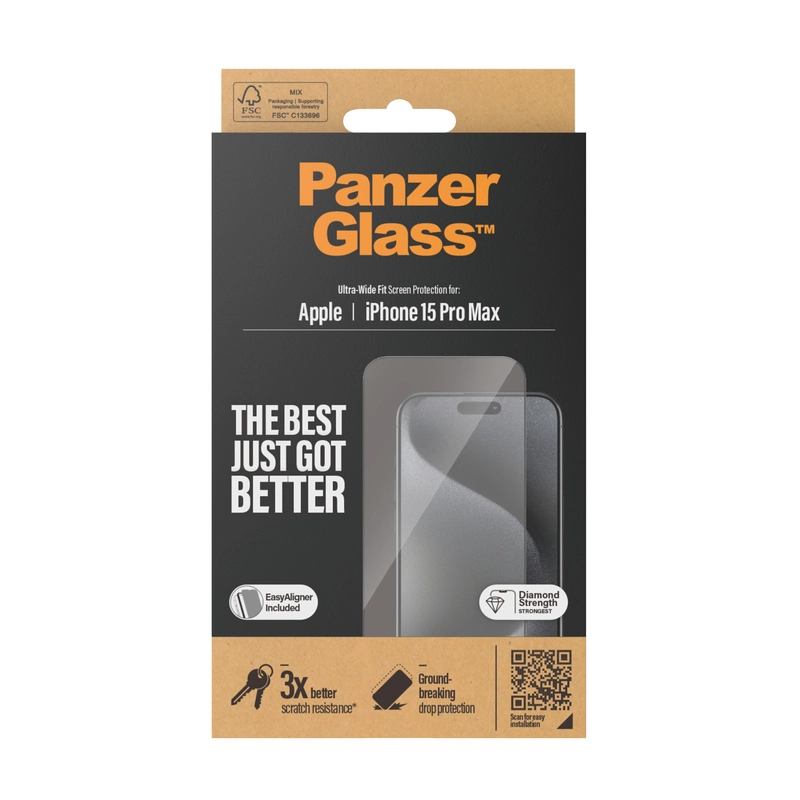 Ultra-Wide Fit Screen Protector for iPhone 15 Pro Max