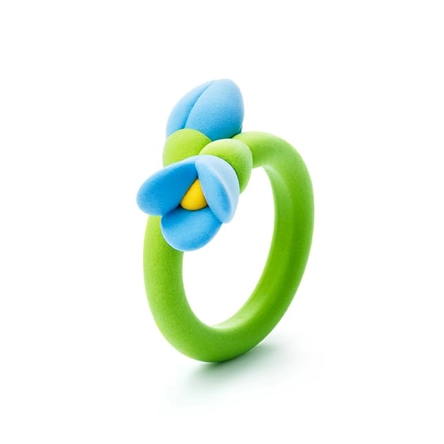 Hey Clay Bijou Flower Rings - Air Dry Clay 3pcs.