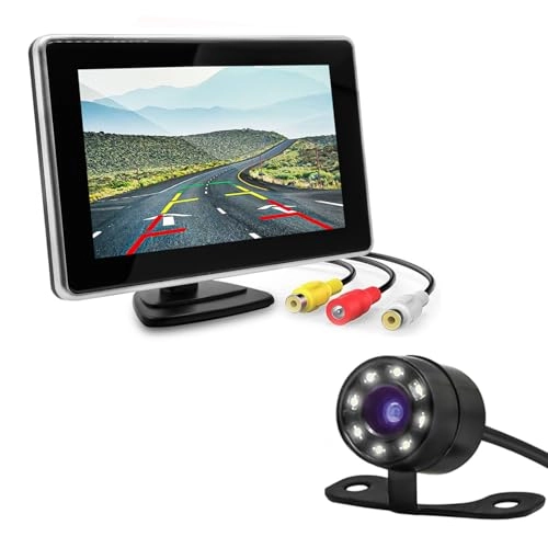 FABTEC Rear View Monitor - 8 LED Night vision