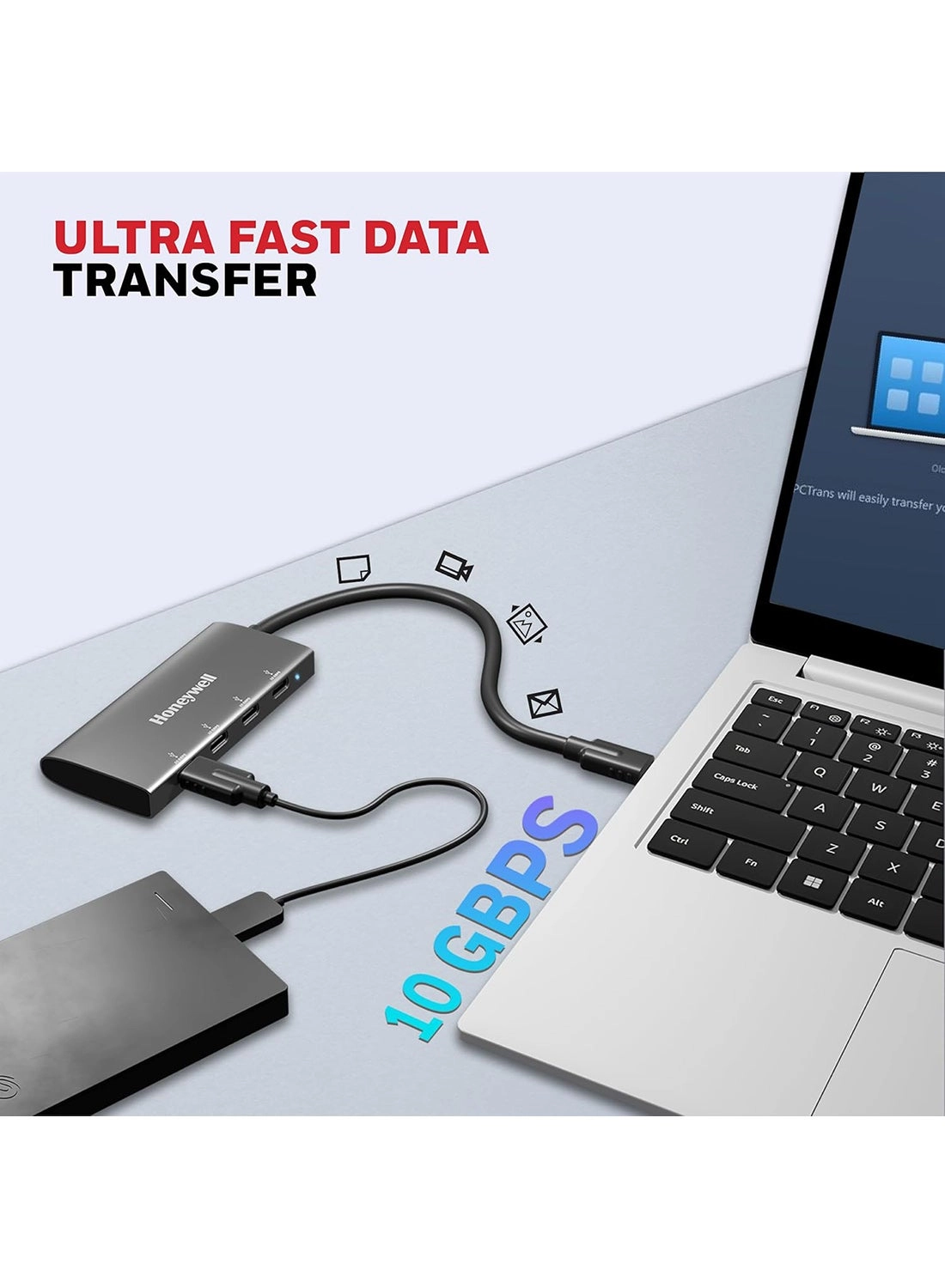 Momentum Type C to 4 Port Type C Hub - 10 Gbps 4 Type C 3.2 Gen2