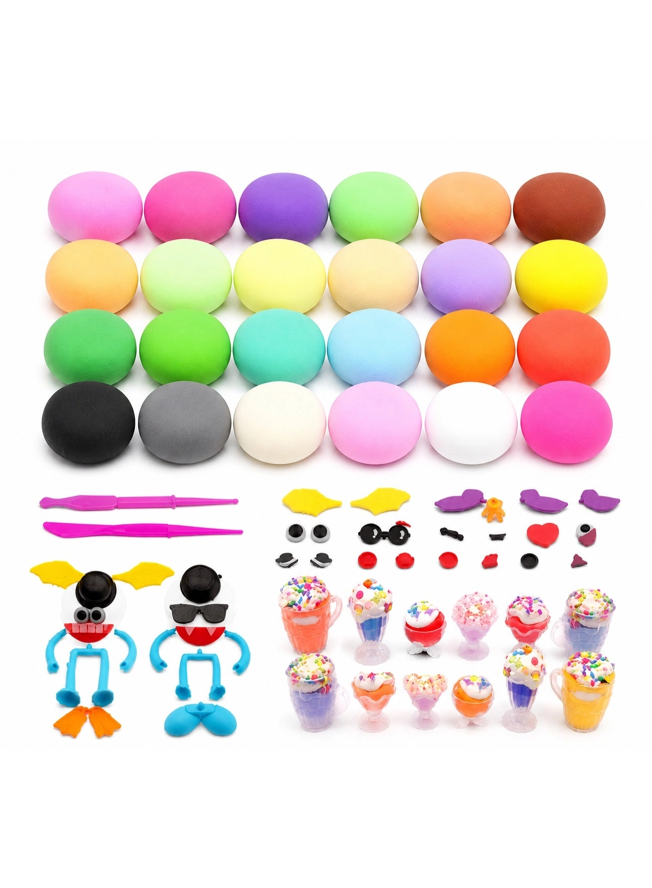 AIWANTO Air Dry Clay Kit - Soft Air Dry Clay 24 pcs.