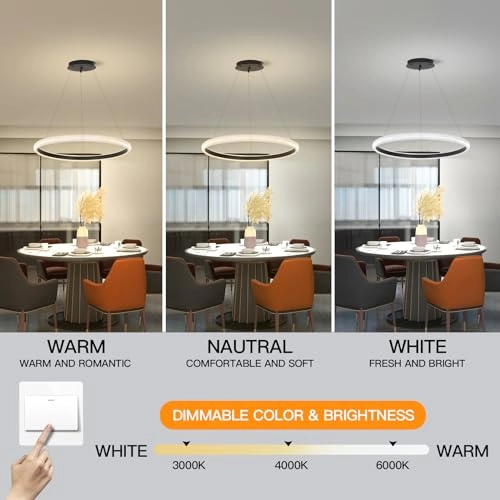 Modern LED Bedroom Chandelier - Dimmable