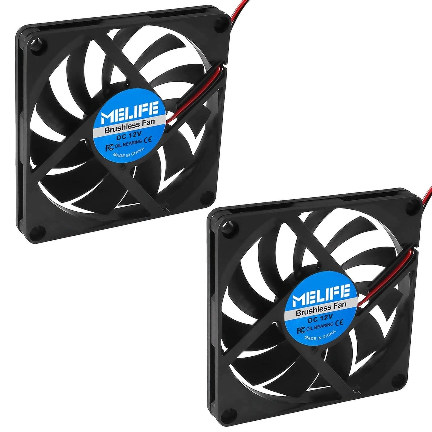 DC Exhaust Cooler Fan - 4 Pcs 80x80x10