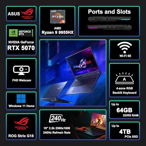 ROG Strix G18 - 18'' Ryzen 9 9955HX 32 GB 2 TB