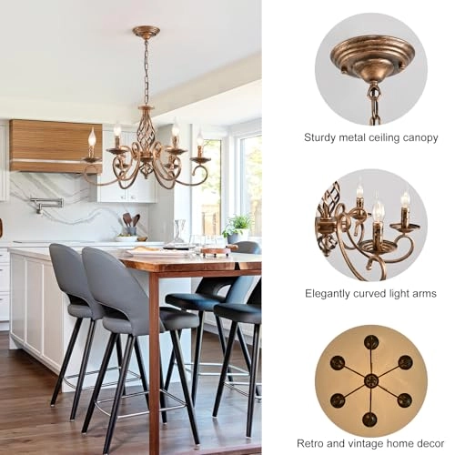 French Country Chandeliers - 90cm/35.4inch