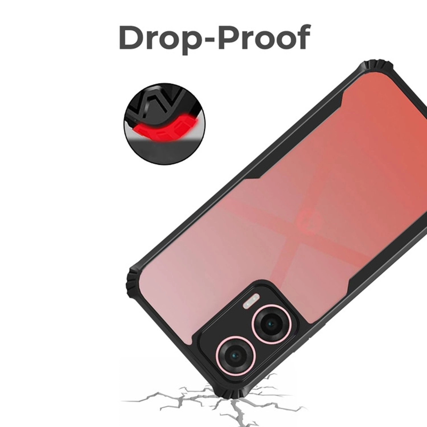 Case With Screen Protector for Moto G35