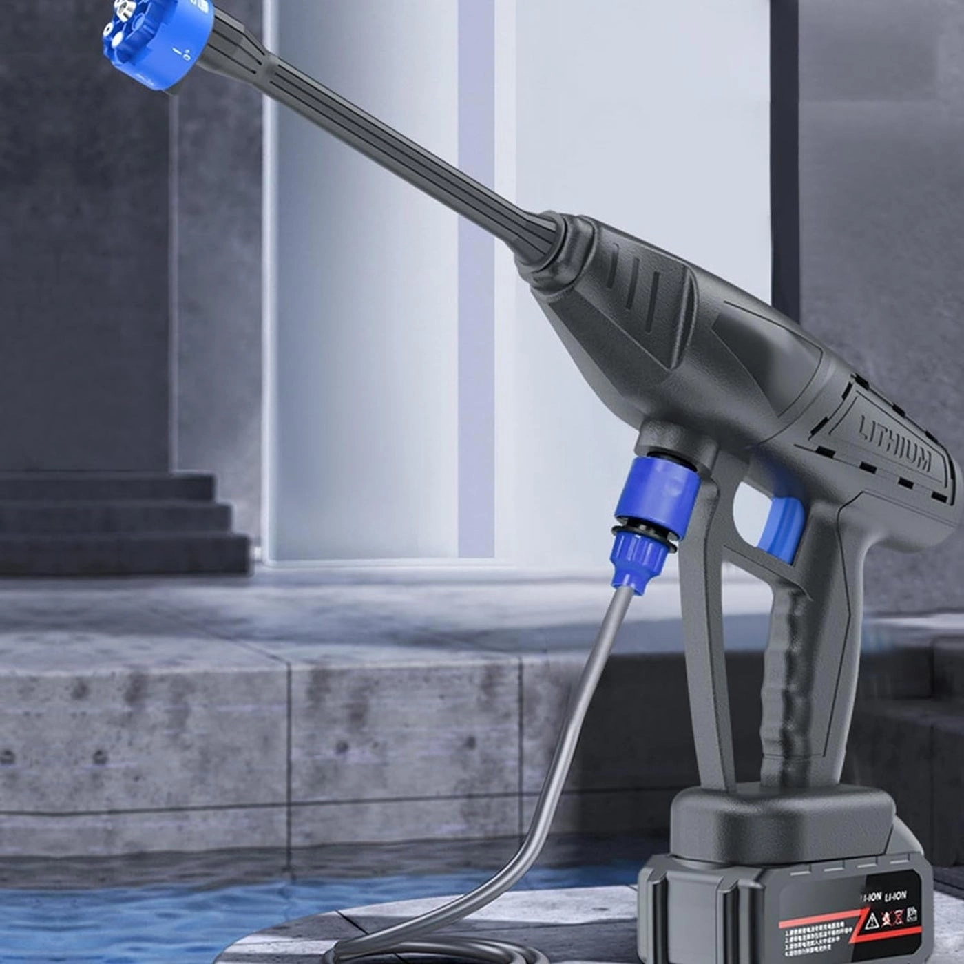 6 in 1 Cordless Portable Pressure Washer - 48V 12000mAh 6 Spray Modes