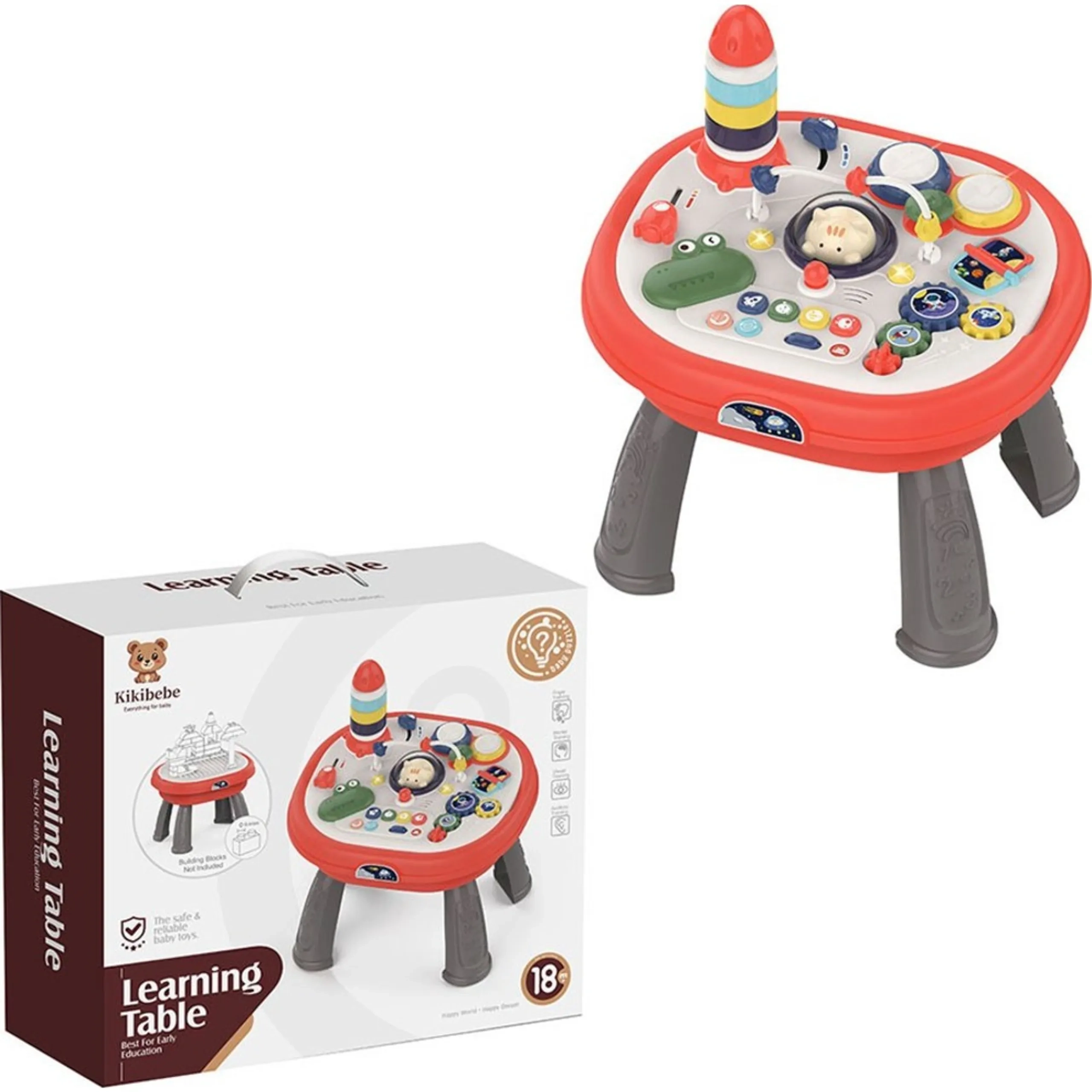 Meow Meow Multi-Functional Double-Sided Puzzle Game Table - Suitable for 3 years & above