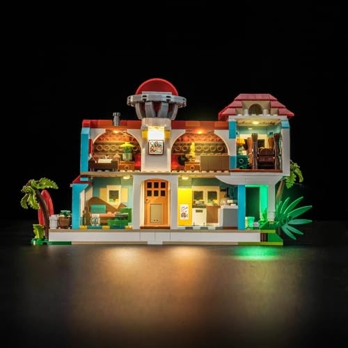 LED Light Set - Compatible with 43268 Lilo and Stitch Beach House USB cable and battery case