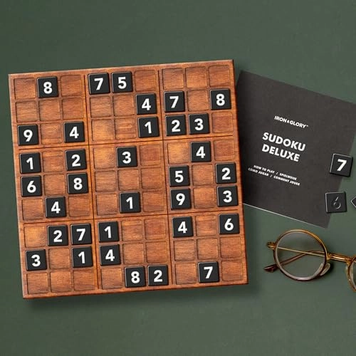 Deluxe Wooden Sudoku Puzzle - 81 Numbered Tiles X-Large