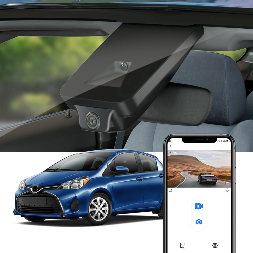 FITCAMX 4K Front Only 2160P for Toyota Yaris 2016 2017 2018 2019