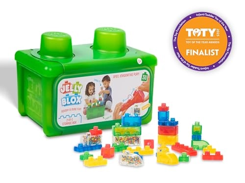 Jelly Blox Stash 'N Stack 2-in-1 Storage Case - 30pcs