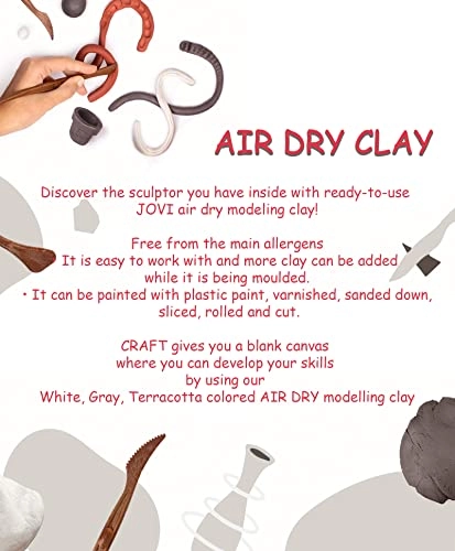 European Air-Dry Modeling Clay - 500g 2pcs.