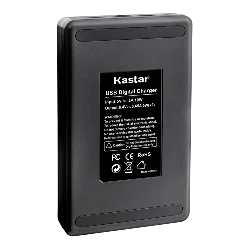 LP-E6 - 2950mAh + LKD2 USB Charger - LCD Dual