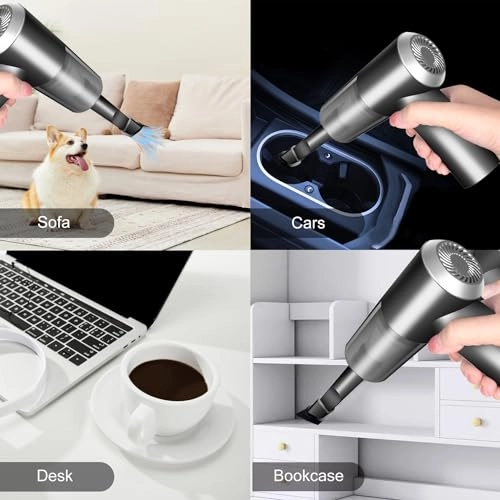 Cordless Handheld Vacuum Cleaner - High Power Rechargeable Mini Portable